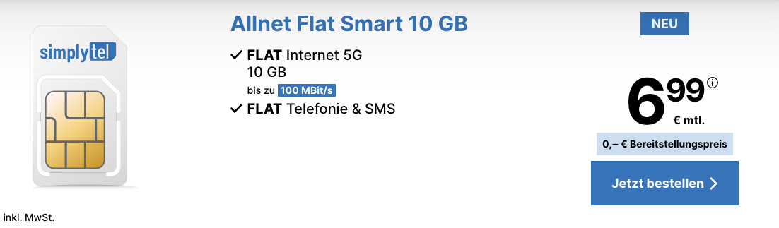 Simplytel Mobilfunktarif